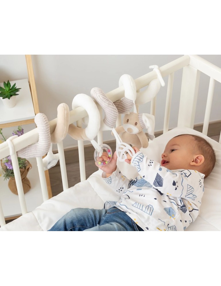 Peluche Espiral Osito Beige