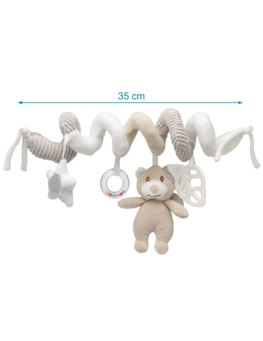Peluche Espiral Osito Beige