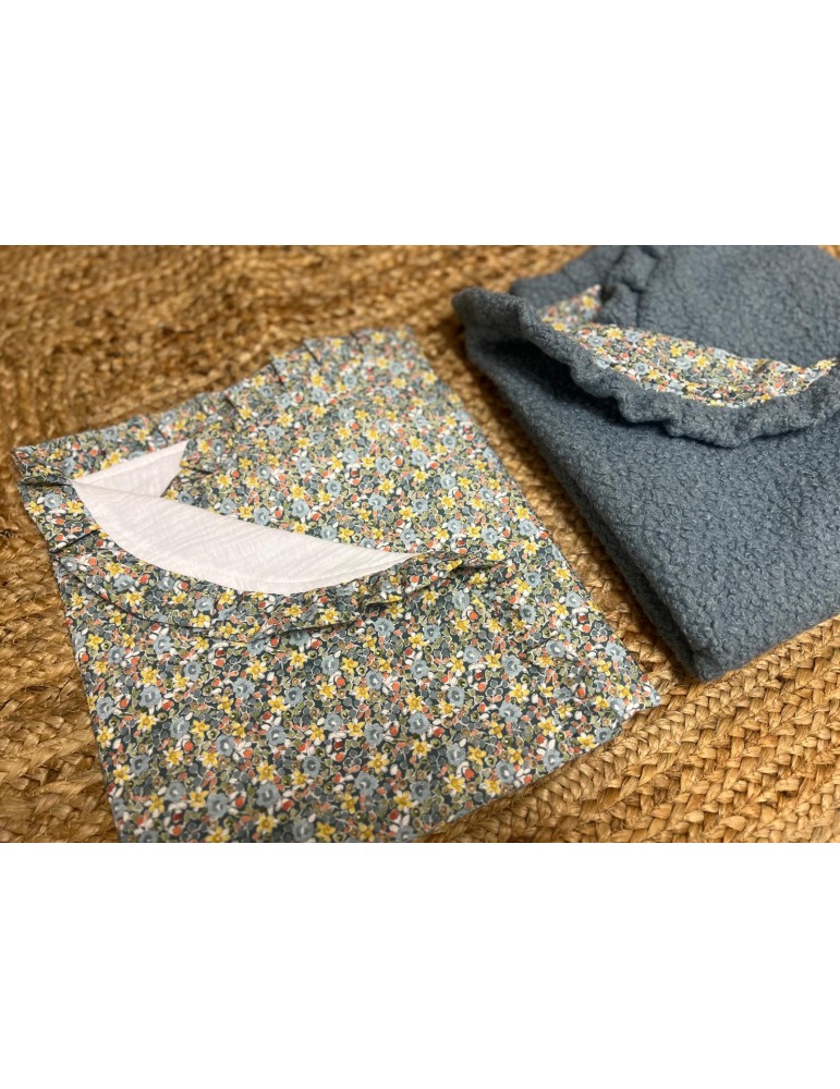 Toquilla Blauet con Bambula Blanca