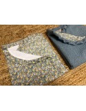 Toquilla Blauet con Bambula Blanca