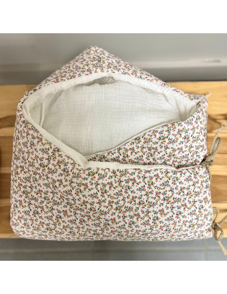 Saco Capazo con Capucha Rosela Bambula Blanca