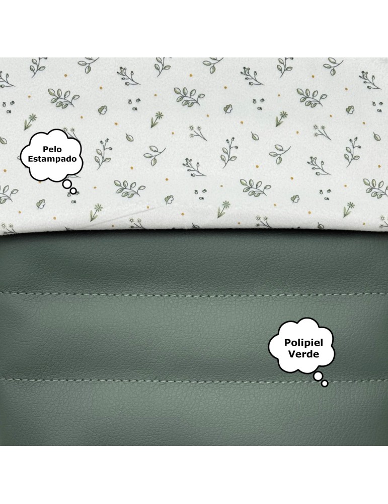 Saco Recto Invierno Luan Verde Pelo