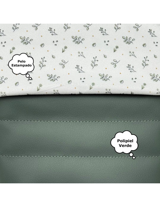 Saco Recto Invierno Luan Verde Pelo