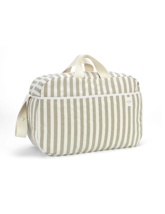 Bolso Maternidad Stripe Topo 30x47