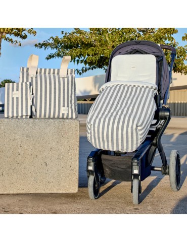 Saco Silla Stripe Gris 95x35x80 2