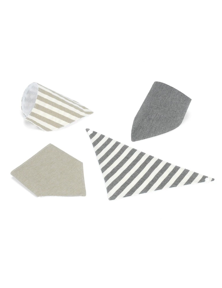 Pack de 4 Bandanas Topo y Gris 20x40