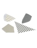 Pack de 4 Bandanas Topo y Gris 20x40