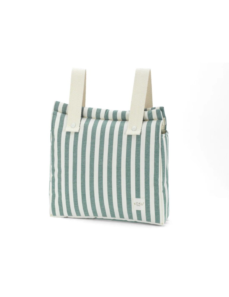 Bolso Panera Stripe Green Khaki 30x34