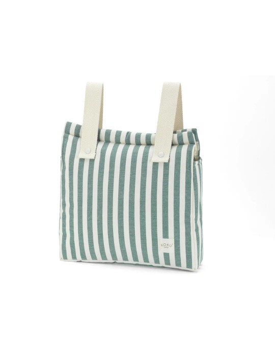 Bolso Panera Stripe Green Khaki 30x34