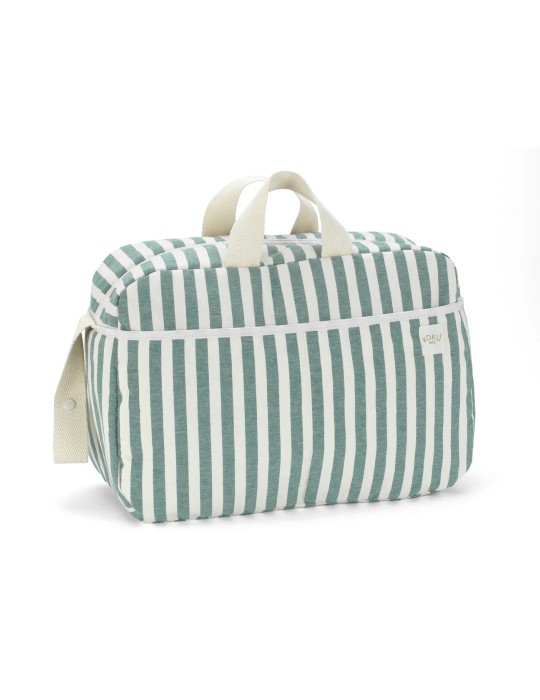 Bolso Maternidad Stripe Green Khaki 30x47