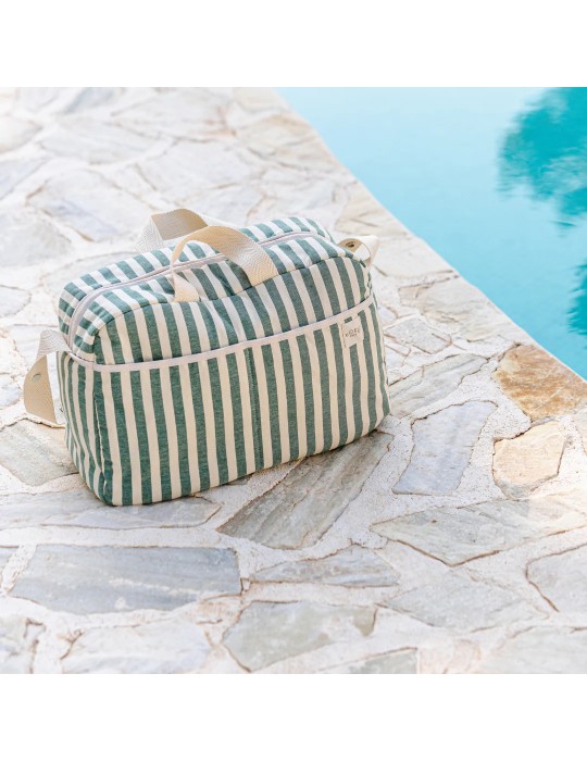 Bolso Maternidad Stripe Green Khaki 30x47