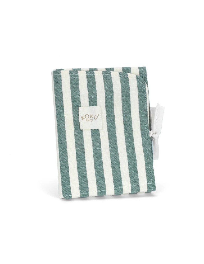 Cambiador Impremeable Stripe Green Khaki 50x30
