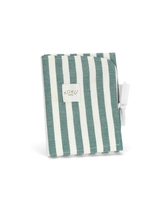 Cambiador Impremeable Stripe Green Khaki 50x30