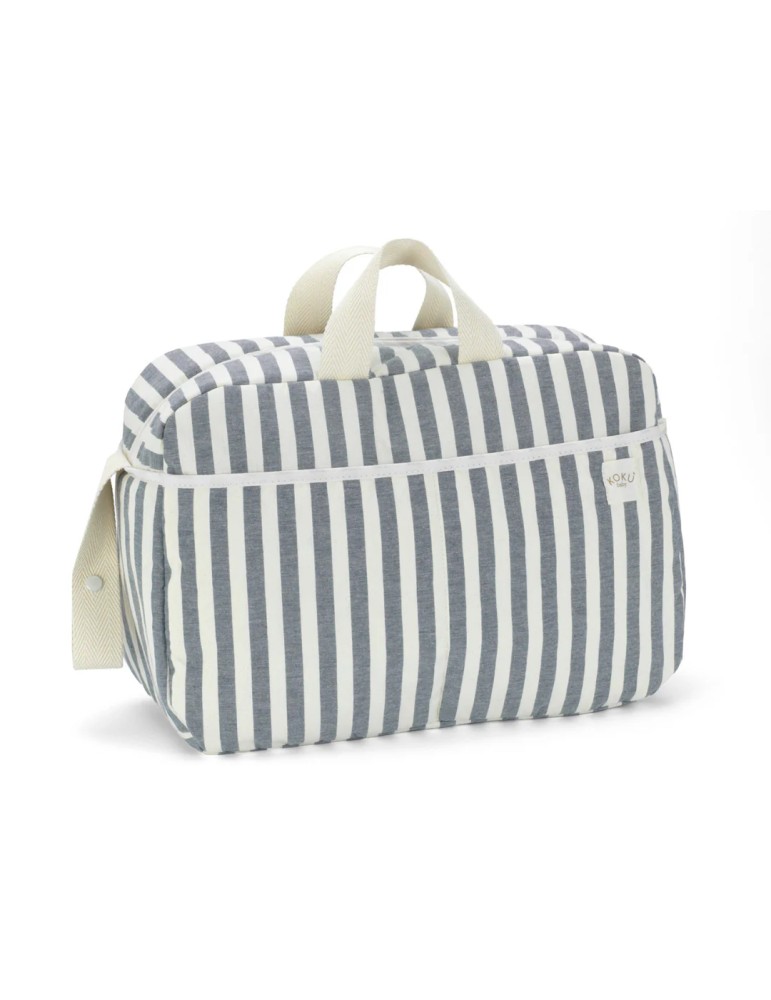 Bolso Maternidad Stripe Navy Blue 30x47