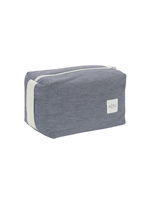 Neceser Solid Navy Blue  20x28