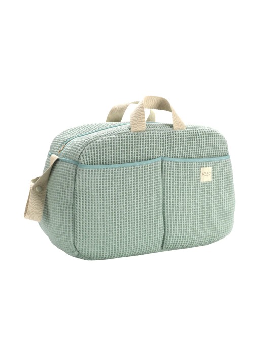 Bolso Maternidad Waffle Mint 30x47