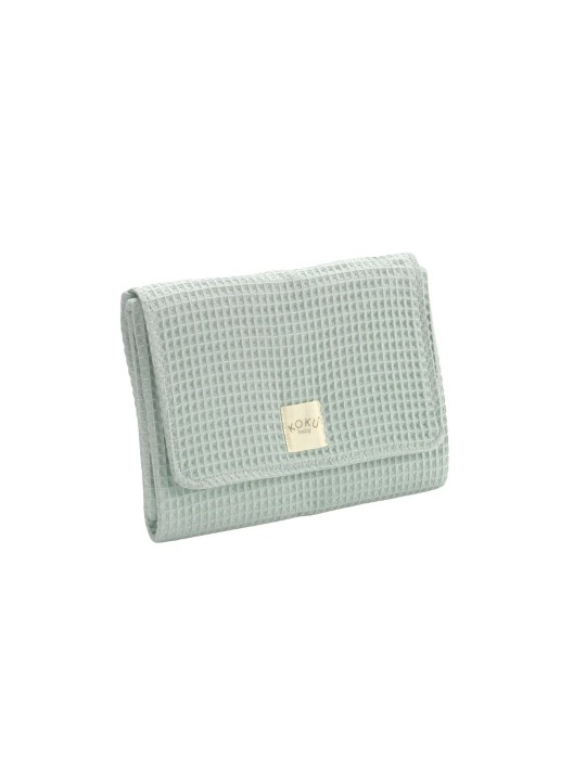 Cambiador Impermeable Waffle Mint 63x45