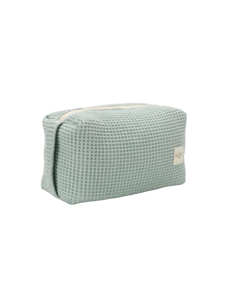 Neceser Waffle Mint 20x28