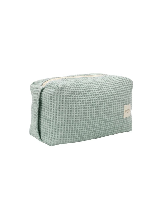 Neceser Waffle Mint 20x28