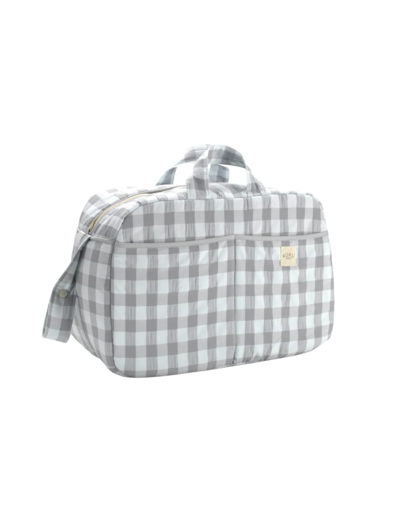 Bolso de Maternidad Vichy Gris 30x47