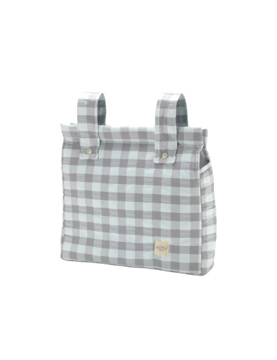 Bolso Panera Vichy Gris 30x34