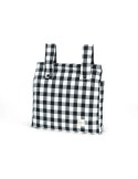 Bolso Panera Vichy Negro 30x34