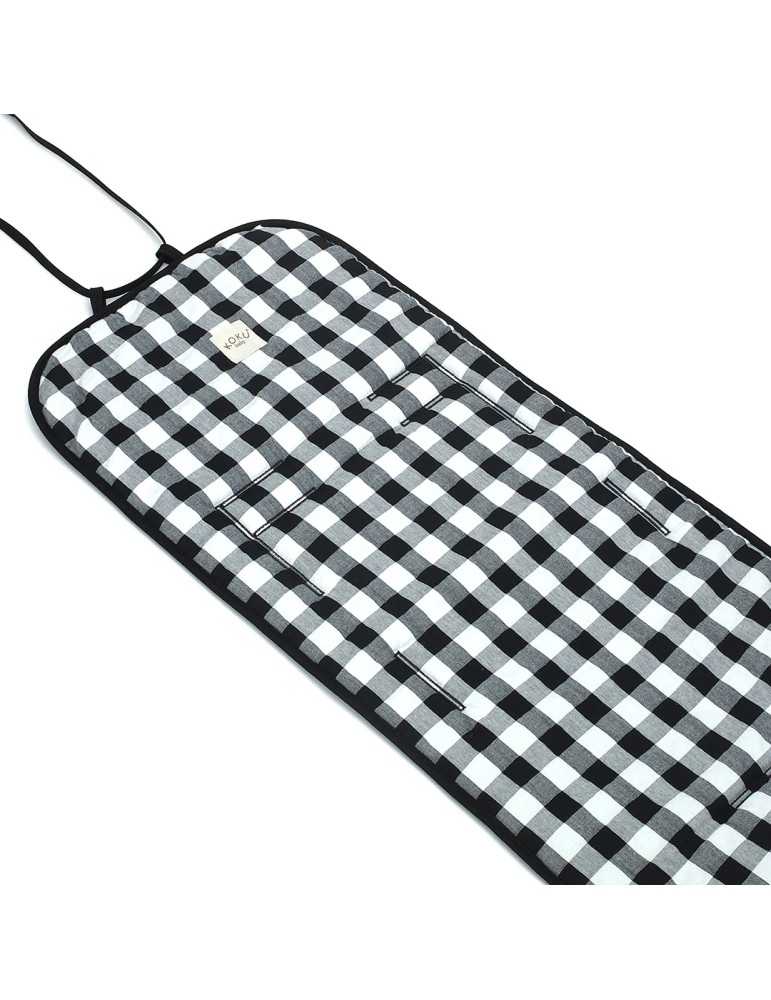 Colchoneta Paseo Vichy Negro 85x34