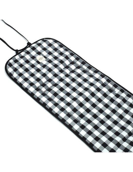 Colchoneta Paseo Vichy Negro 85x34