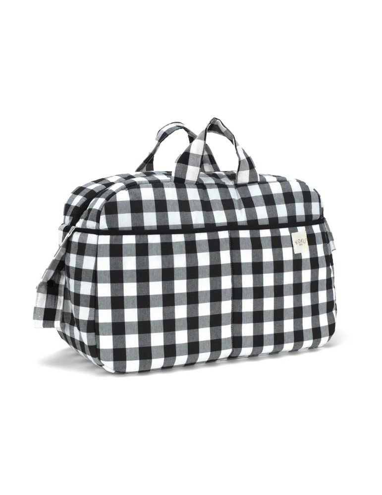 Bolso Maternidad Vichy Negro 30x47