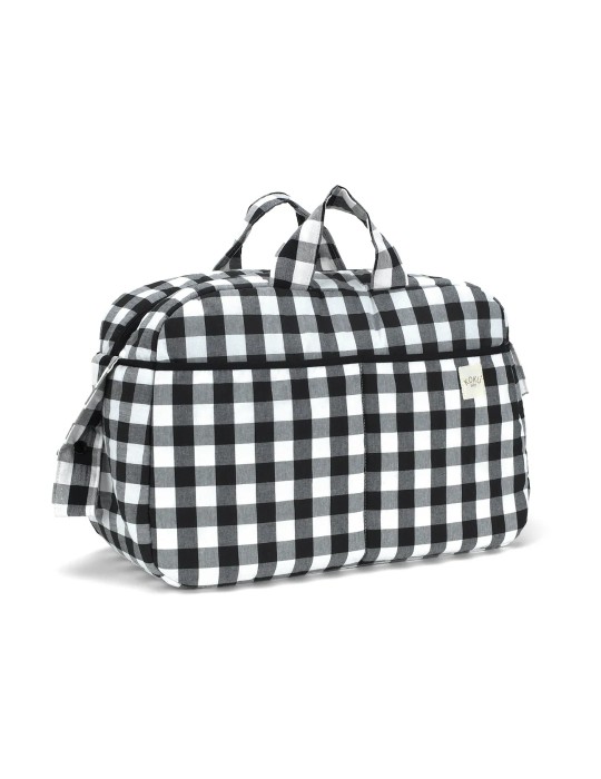 Bolso Maternidad Vichy Negro 30x47