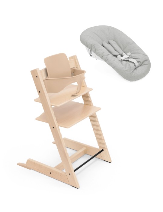 Pack Trona Tripp Trapp Madera Haya + Baby Set + Newborn Set