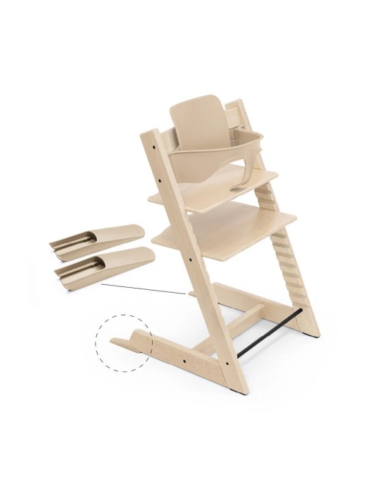 Pack Trona Tripp Trapp Madera Haya + Baby Set + Bandeja
