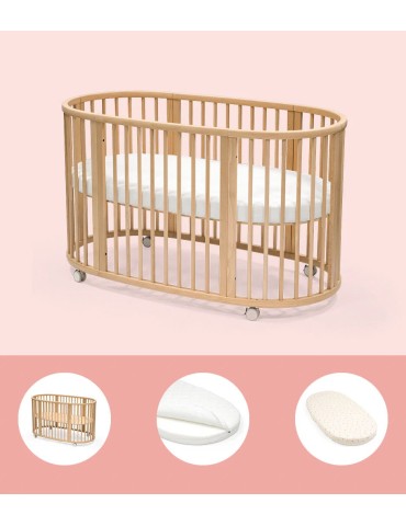 Pack Cuna Sleepi + Colchón + Sábana Bajera