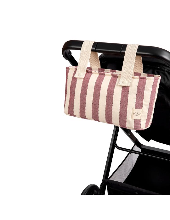 Bolso Mini Stripe Granate