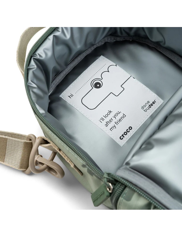 Bolsa Isotémica Porta Alimentos Croco Verde