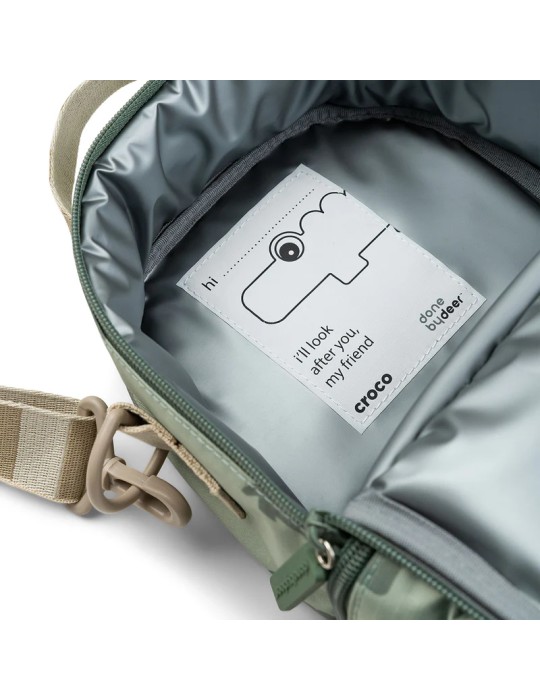 Bolsa Isotémica Porta Alimentos Croco Verde