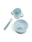 Vajilla First Meal con Ventosa Elphee Azul