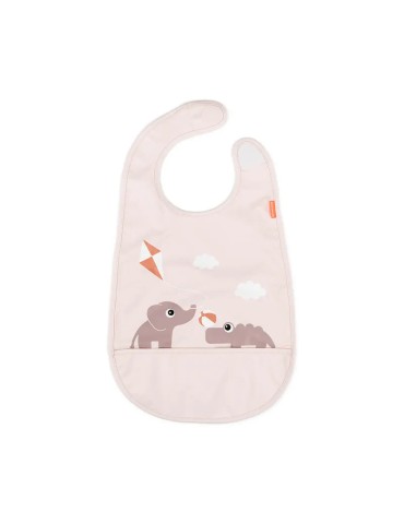 Babero Velcro Playground Rosa