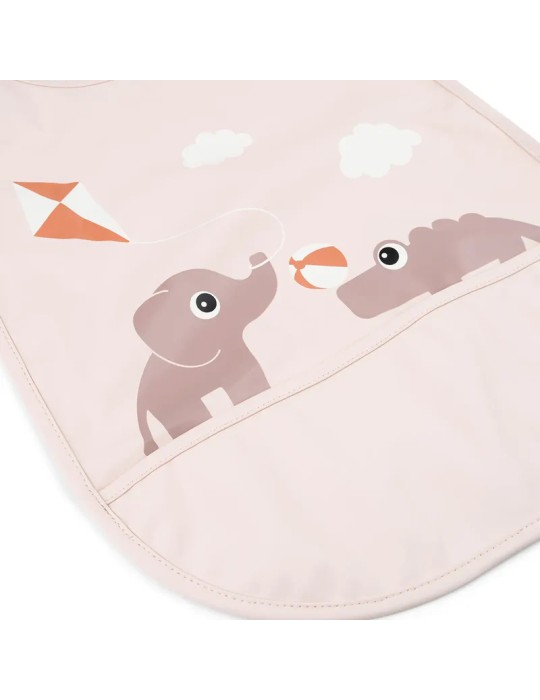 Babero Velcro Playground Rosa