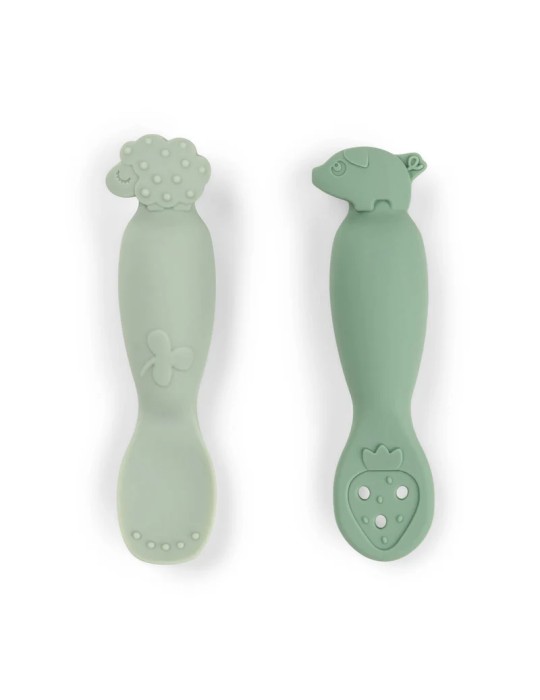 Set de Cucharas Aprendizaje Tiny Farm Verde Set de Cucharas Aprendizaje Tiny Farm Verde